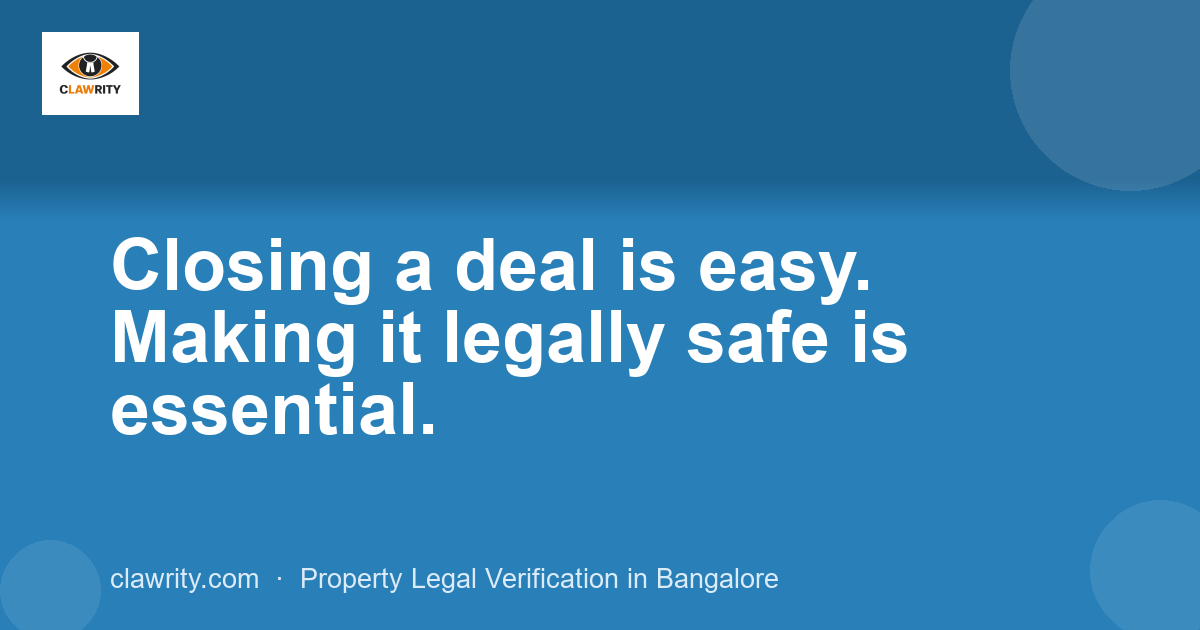 Closing a deal is easy. Making it legally safe is essential.