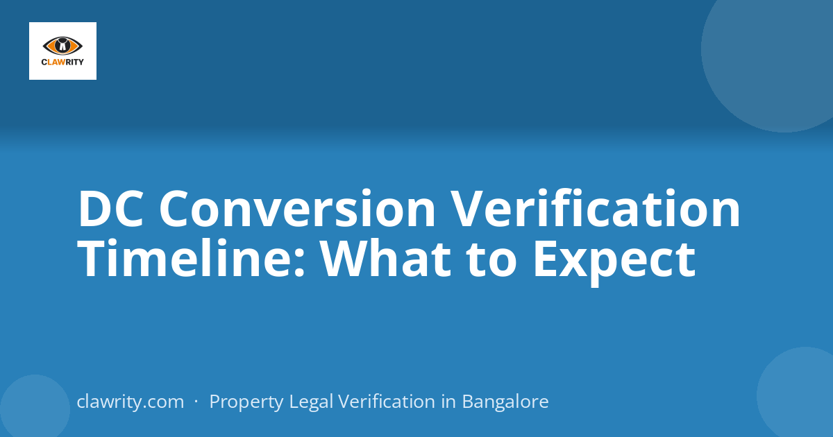 DC Conversion Verification Timeline: What to Expect
